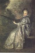 Jean-Antoine Watteau, La Finette(The Delicate Musician) (mk05)